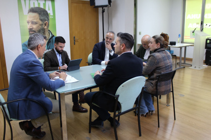 El nuevo comité ejecutivo provincial de Vox en la región de Murcia, que está presidido por José Manuel Pancorbo