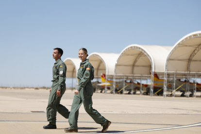 La Princesa Leonor, en la Academia General del Aire de San Javier.