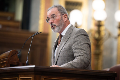 El portavoz de Vox en la Comisión Constitucional, Carlos Flores