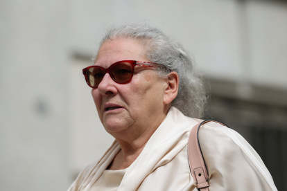 La empresaria Carmen Pano a su salida del Tribunal Supremo