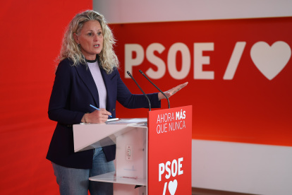 La portavoz del PSOE, Montse Mínguez.