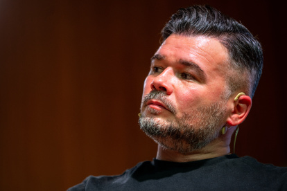El portavoz de ERC en el Congreso de los Diputados, Gabriel Rufián.