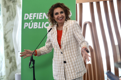 La secretaria general del PSOE-A y candidata a la Presidencia de la Junta de Andalucía, María Jesús Montero.