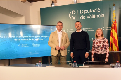 Presentación del acuerdo entre Diputación y Generalitat para modernizar las depuradoras.