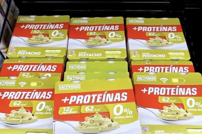 Yogures de proteínas sabor pistacho de Mercadona