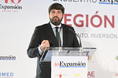 El presidente del Gobierno regional, Fernando López Miras.
