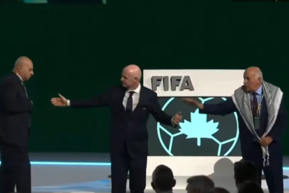 Momento de tensión entre Israel y Palestina en el Congreso de la FIFA
