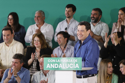 El presidente del PP-A y candidato a la reelección a la presidencia de la Junta de Andalucía, Juanma Moreno.
