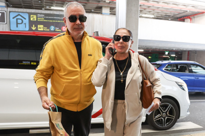Isabel Pantoja y su inseparable hermano Agustín.