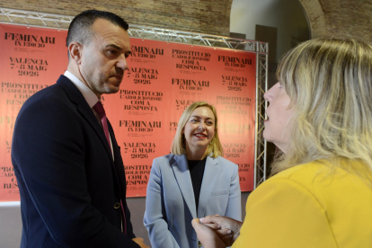 El presidente de la Diputación de Valencia, Vicent Mompó y la vicepresidenta y responsable del área de Igualdad, Natàlia Enguix.