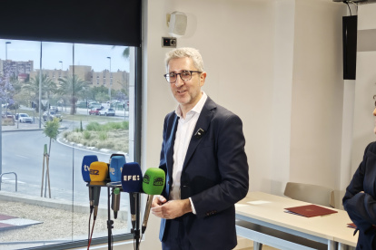 El ministro de Hacienda, Arcadi España, este viernes en Alicante.