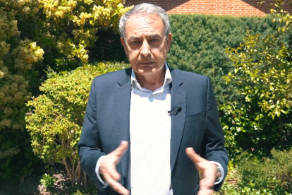 El expresidente José Luis Rodríguez Zapatero manda un vídeo a los medios defendiéndose tras su imputación en el caso Plus Ultra.