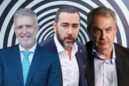 Ángel Víctor Torres, Víctor de Aldama y José Luís Rodríguez Zapatero