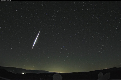 Asteroide captado por el Observatorio Calar Alto (Almería).