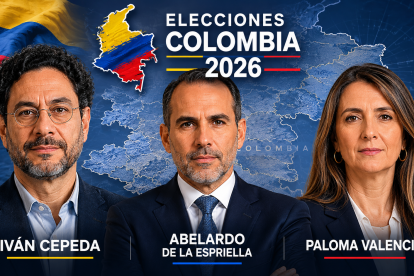 Los tres candidatos a la presidencia de Colombia 2026