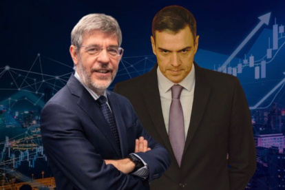 Alberto Nadal, vicesecretario de Economía y Desarrollo Sostenible del PP, y el presidente del gobierno, Pedro Sánchez
