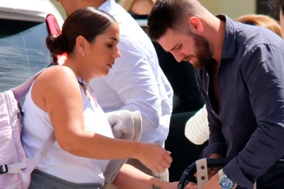 Anabel Pantoja y David Rodríguez, de nuevo en el objetivo de todas la miradas.