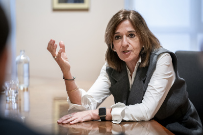 La presidenta de UNESPA, Mirenchu del Valle Schaan, trabajó en 1987 en la Dirección General de Política Territorial de la Comisión Europea, y en 1988 fue responsable de Relaciones Internacionales de UNESPA.
A. Pérez Meca / Europa Press
02 FEBRERO 2024