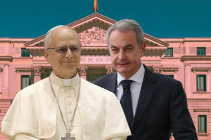 Papa León XIV y José Luis Rodríguez Zapatero