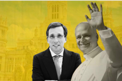 El alcalde de Madrid, José Luis Martínez-Almeida y el Papa León XIV