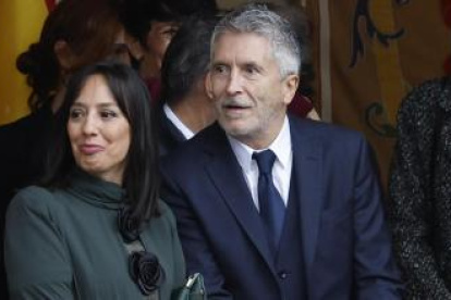 La directora de la Guardia Civil, Mercedes González, y Fernando Grande-Marlaska