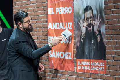 Manu Sánchez en la presentación de su nuevo programa en TVE: 'El perro andaluz'