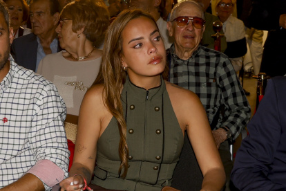 Gloria Camila durante el homenaje a Ortega Cano en Madrid.