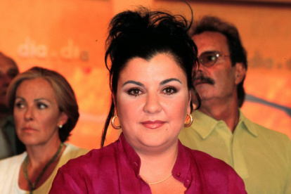 Cristina Blanco en sus años de gloria televisiva.