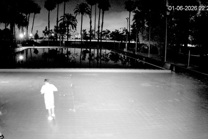 Imagen de las cámaras de vigilancia de la piscina