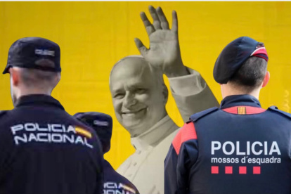 Policia Nacional, Mossos d’Esquadra y el Papa León XIV