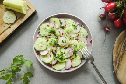 Ensalada de pepino, un plato fresco para el verano