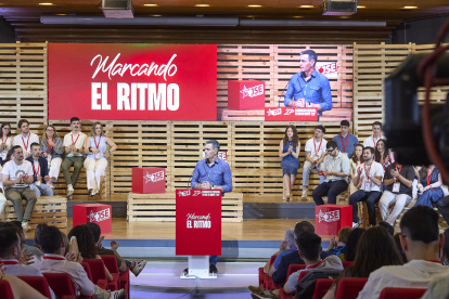 Pedro Sánchez, en la clausura del Congres de las Juventudes Socialistas.