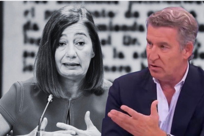 Francina Armengol y Alberto Núñez Feijóo