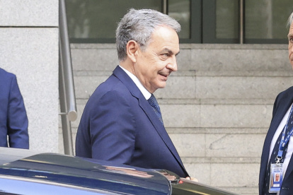 Jose Luis Rodriguez Zapatero, este miércoles en la Audiencia Nacional.