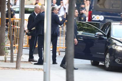 El expresidente del Gobierno José Luis Rodríguez Zapatero a su llegada a la Audiencia Nacional