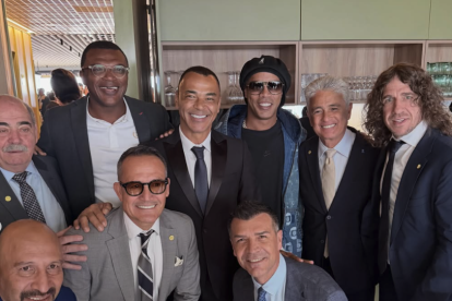 Carles Puyol en la inauguración del Mundial.