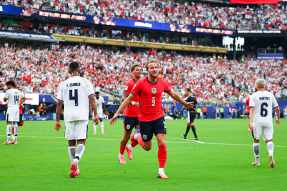 Harry Kane celebra un gol en el Mundial 2026.