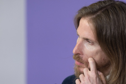 El portavoz de Podemos, Pablo Fernández