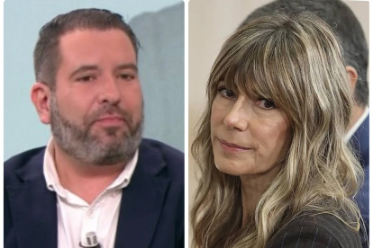 El director de El Plural, Chema Garrido, y Begoña Gómez