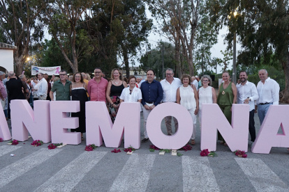 Juanfran Pérez Llorca, durante la gala solidaria organizada por la asociación Anémona Marina Baixa en Benidorm.