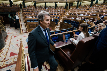 El presidente del Partido Popular, Alberto Nuñez Feijóo