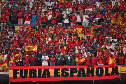Aficionados españoles presentes en Dallas para el Francia-España