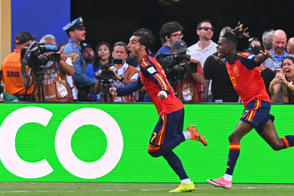 Ferrán Torres en la celebración del gol en la final del Mundial 2026