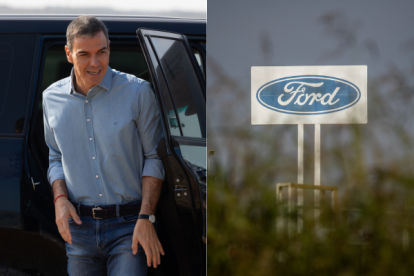Pedro Sánchez y la planta de Ford en Almussafes