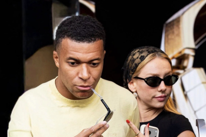 Mbappé y la Expósito, este sábado por la mañana en París