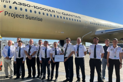 El Airbus que voló sin escalas 24 horas y 24 minutos, de Sydney a Toulouse