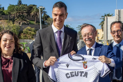Pedro Sánchez en una visita pasada a Ceuta
