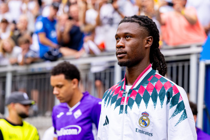 Eduardo Camavinga, en el amistoso ante la Fiorentina