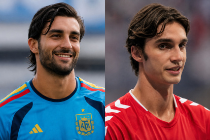 Ferran Torres y Pablo Urdangarin.