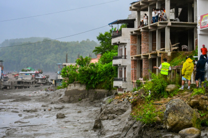 Imágenes de la riada en Nepal.